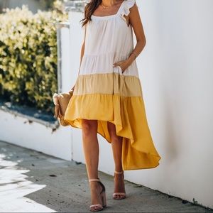 Flowey high low dress